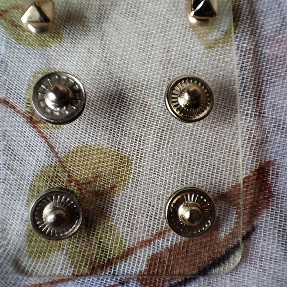 Thick Clear Plastic Gold Tone Rhinestone Snap Cuff Bracelet Emerald Seafoam EUC - Picture 13 of 16